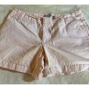Old Navy Pink Low Waist Shorts Women's Size 8 Cotton Stretch Button Closure